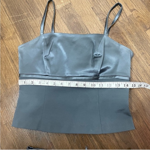 Vintage 90s cache gray skirt set women’s size M - Picture 7 of 11